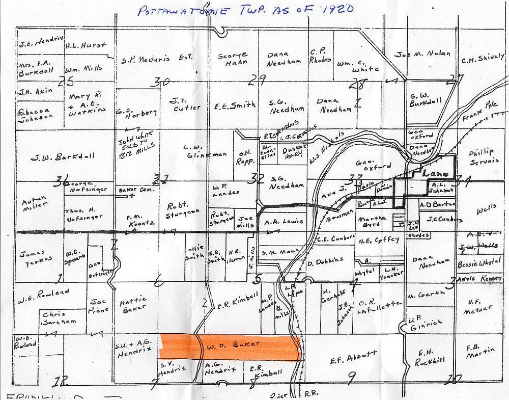 large version of map showing Baker holdings