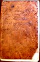 The front cover, very worn with the lower right corner missing; D. O. Doughty's handwriting on the front (see Introduction below)