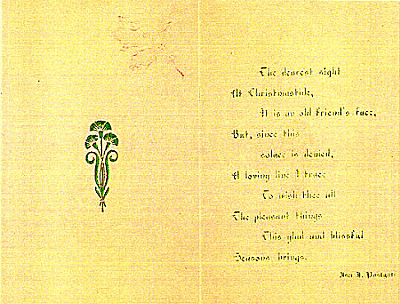 Anna Hill's Christmas Card (inside)