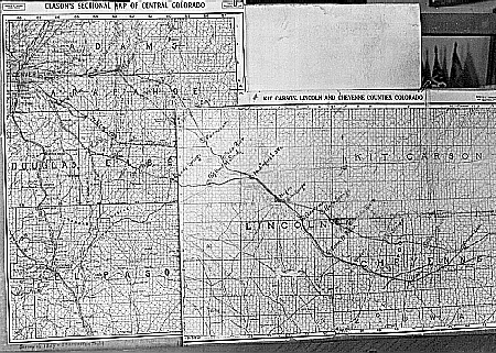 Clason's Sectional Map of Central Colorado