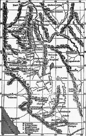 Map of the Interior of Northern Mexico