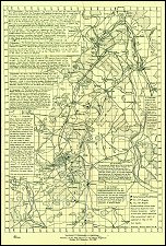 map of lines of battle at that time