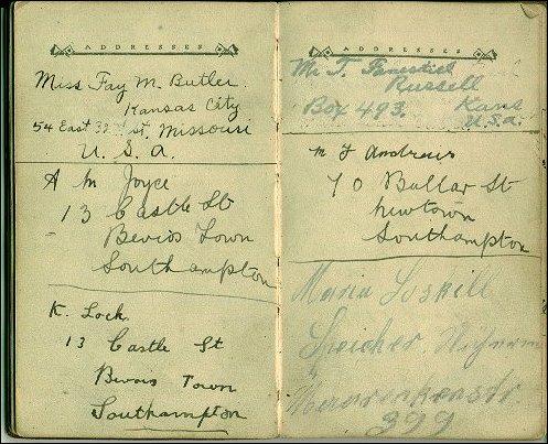 pages with addresses