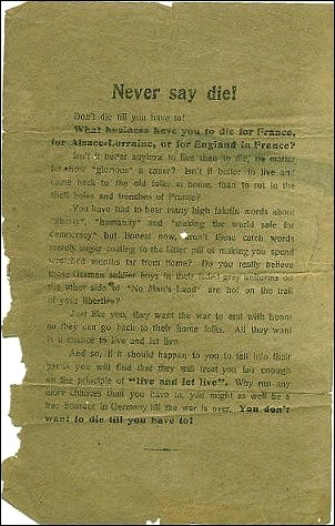 Propaganda: 'Never Say Die!'