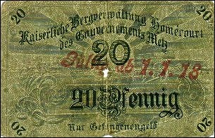 20 pfennings - front