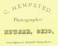Detail from Reverse:  'Over Speer & Nichols' Drug Store.'