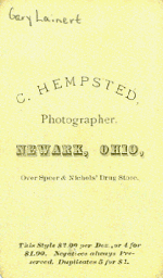C. Hempsted, Photographer, Newark, Ohio