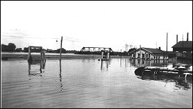 Flood waters