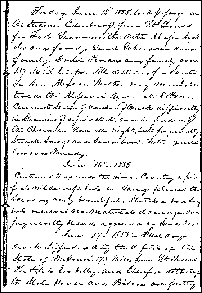 Page from diary