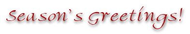 Season's Greetings!
