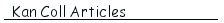 KanColl Articles