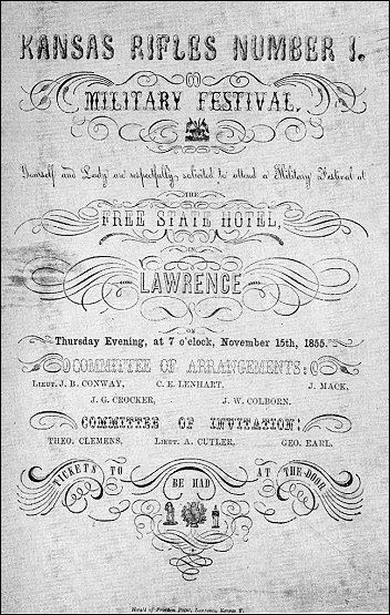 Invitation to military festival at the Eldridge House