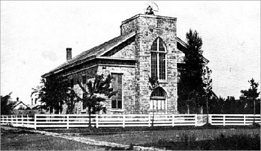 First Church Building in Topeka KS, 1857