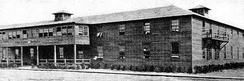 Temporary barracks for nurses.