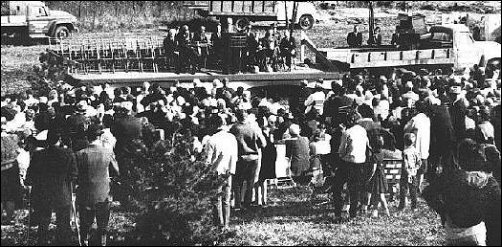 Battle of Mine Creek centennial observance, 25 Oct 1964