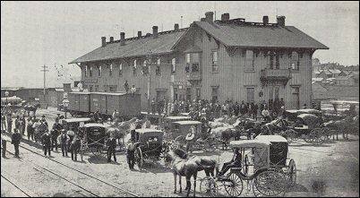 Santa Fe general office, Topeka, 1880