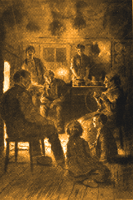 By the fire