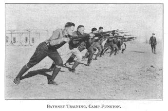 Bayonet Training, Camp Funston.