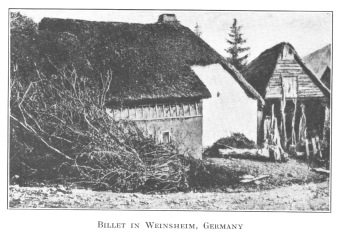 Billet in Weinsheim, Germany.