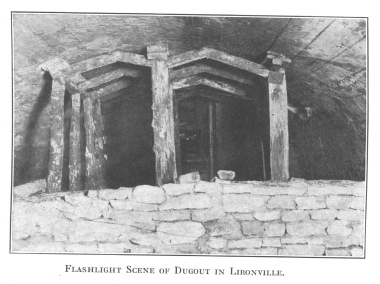 Flashlight Scene of Dugout in Lironville.