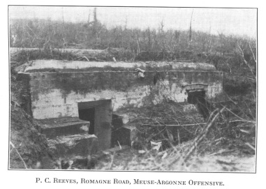 P.C. Reeves, Romagne Road, Meuse-Argonne Offensive.