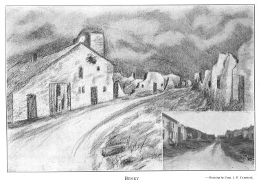 Beney.--Drawing by Corp. J.F. Cammack.