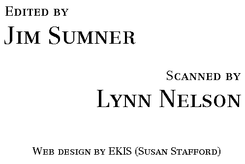 Edited by Jim Sumner, scanned by Lynn Nelson; web design by EKIS (Susan Stafford)